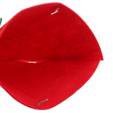 Maxbell Merry Christmas DIY Red Felt Fabric Cone Hat Santa Claus Star Cap Kids Birthday Fancy Dress Costume Prop