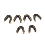 Maxbell (Set of 6 pcs) Bowstring Nocks Protect Buckle Clips Nocking Point Hunting - Copper