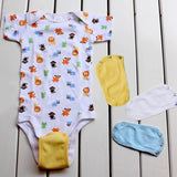 Maxbell New Baby Kids Bodysuit / Vest Extender 100% Cotton, One Size Varity Color X4