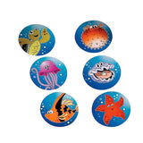 Maxbell 200Pcs Cartoon Colorful Scrapbooking Stickers Reward Toy Gift Party Bag Fillers -Marine Animal