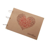 Maxbell Red Rose Love Stripe DIY Photo Album Scrapbook Diary Gift Memory Love 30 Sheets 60 Pages