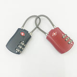 Maxbell TSA Approved Luggage Suitcase Travel 3-Dial Combination Wire Padlock-Red