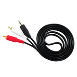 Maxbell 3.5mm Audio Plug Male to 2 RCA Plug Male Stereo Cable Cord Lead