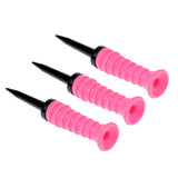 Maxbell 3 Pieces Plastic Golf Tees 83mm Durable Rubber Cushion Top Golf Tee Golf Accessories (3 1/4 Inch)