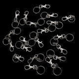 Maxbell 20 Pieces Lobster Clasps Claw Swivel Trigger Clips Snap Hooks Key Ring