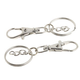 Maxbell 20 Pieces Lobster Clasps Claw Swivel Trigger Clips Snap Hooks Key Ring