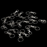 Maxbell 20 Pieces Lobster Clasps Claw Swivel Trigger Clips Snap Hooks Key Ring