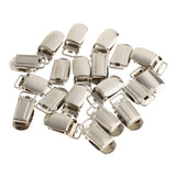 Maxbell 20 Pieces Metal Paci Pacifier Suspender Clips Holder For Crafts 1.5x3cm