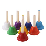 Maxbell 8 Pieces Diatonic Handbells Chromatic Bells Set Kids Rhythm Musical Toy Gift