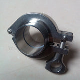 Maxbell SS304 2'' OD 2×Sanitary Pipe Weld Ferrule 1×Tri Clamp 1× PTFE Gasket Set