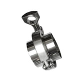 Maxbell SS304 2'' OD 2×Sanitary Pipe Weld Ferrule 1×Tri Clamp 1× PTFE Gasket Set