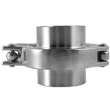 Maxbell SS304 2'' OD 2×Sanitary Pipe Weld Ferrule 1×Tri Clamp 1× PTFE Gasket Set