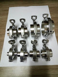 Maxbell SS304 2'' OD 2×Sanitary Pipe Weld Ferrule 1×Tri Clamp 1× PTFE Gasket Set