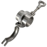 Maxbell SS304 2'' OD 2×Sanitary Pipe Weld Ferrule 1×Tri Clamp 1× PTFE Gasket Set