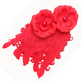 Maxbell Fashionable Cute Baby Toddler Feather Flower Headband Headwear Hair Accessory Red