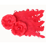 Maxbell Fashionable Cute Baby Toddler Feather Flower Headband Headwear Hair Accessory Red