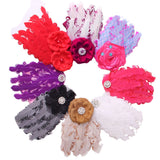 Maxbell Fashionable Cute Baby Toddler Feather Flower Headband Headwear Hair Accessory Red