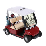 Maxbell Mini Golf Cart Alarm Clock with Thermometer Date Display Random Color