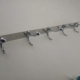 Maxbell Wall Door Bathroom Bedroom Mounted Hanger 6 Hooks Coat Hat Towel Hook Rack