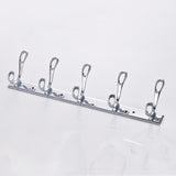 Maxbell Easy Install Retro 5-Hook Wall Hanger Robe Towel Hanger Rack Metal Holder Home Bathroom Bedroom Kitchen Door Decor