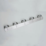 Maxbell Rust Corrosion Resistant Chrome Double-deck 5 Hook Wall Hanger Coat Hat Towel Rack Home Bathroom Bedroom Kitchen Decor