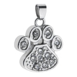 Maxbell Cremation Jewelry Dog Cat Paw Pendant Keepsake Memorial Urn Pet Ashes Holder