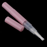 Maxbell 5Pcs 3ml Portable Empty Twist Pen with Brush Cuticle Oil Container Lip Gloss Balm Nail Polish Tube