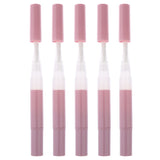 Maxbell 5Pcs 3ml Portable Empty Twist Pen with Brush Cuticle Oil Container Lip Gloss Balm Nail Polish Tube
