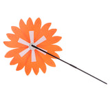 Maxbell Beautiful 36cm DIY Sunflower Windmill Wind Rotator Kid Outdoor Playground Toy Nursery Venue Decor Kits Orange