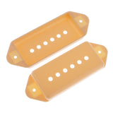 Maxbell 2PCS Guitar Pickup Covers P-90 Dog-ear 50/52mm Pole Spacing for Guitar Cream