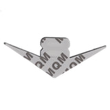 Maxbell 3D Metal V8 Racing Decal Flag Car Emblem Sticker Badge for Car Body Silver