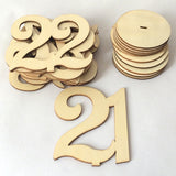 Maxbell Wooden Round Table Numbers Freestand Wedding Table Centerpiece Decoration