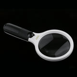 Maxbell Handheld 4 LED Antique Magnifier Magnifying Glass 4X 30X Jewelry Loupe Lens