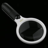 Maxbell Handheld 4 LED Antique Magnifier Magnifying Glass 4X 30X Jewelry Loupe Lens