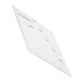 Maxbell 11.5 Cut 45 Degree Diamond Rhombus Template Quilting Ruler for DIY Patchwork