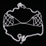 Maxbell Fashion Lady Body Chain Jewelry Bikini Bra Top Harness Underwear Jewelry Set