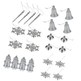 Maxbell 24pcs Luxury Mixed Christmas Party Ornaments Xmas Tree Hanging Decor