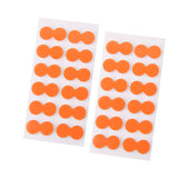 Maxbell 24Pcs Pinch Outdoor Fly Fishing On Strike Indicator Stick on Float Outdoor Fly Fishing Orange