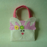 Maxbell Pack of 2 Lovely Easter Rabbit Bunny Fabric Tote Kids Gift Egg Bags