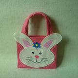 Maxbell Pack of 2 Lovely Easter Rabbit Bunny Fabric Tote Kids Gift Egg Bags