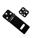 Maxbell Traditional Hasp and Staple Iron Gate Door Shed Latch Fasteners Lock Hardware Black