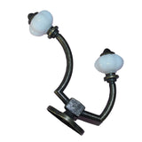 Maxbell Imitation Ceramic Double Heads Coat Towel Robe Door Wall Closet Hook Hanger