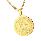 Maxbell Gold Figure of Buddha Pendant Chain Necklace Fashion Jewelry Gift for Men Women