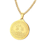 Maxbell Gold Figure of Buddha Pendant Chain Necklace Fashion Jewelry Gift for Men Women