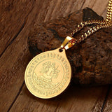 Maxbell Gold Figure of Buddha Pendant Chain Necklace Fashion Jewelry Gift for Men Women