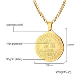 Maxbell Gold Figure of Buddha Pendant Chain Necklace Fashion Jewelry Gift for Men Women