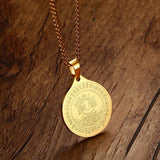 Maxbell Gold Figure of Buddha Pendant Chain Necklace Fashion Jewelry Gift for Men Women