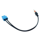 Maxbell Dual Twin Male Fakra to DIN Radio Aerial Mast Antenna Adapter for VW AUDI