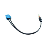 Maxbell Dual Twin Male Fakra to DIN Radio Aerial Mast Antenna Adapter for VW AUDI