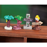 Maxbell 5 Piece Micro Landscape Mini Resin Bonsai DIY Flower Pot Decor Coconut Trees